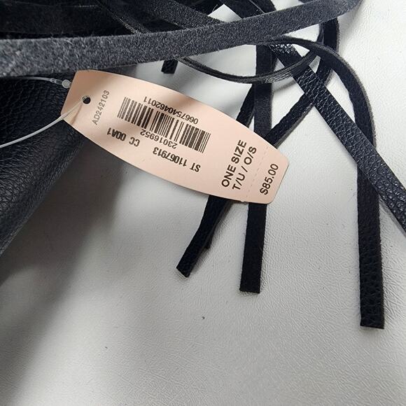 Victoria's Secret Backpack Black Faux Leather Bucket Pouch Fashion Show NWT 2015 - Picture 8 of 9